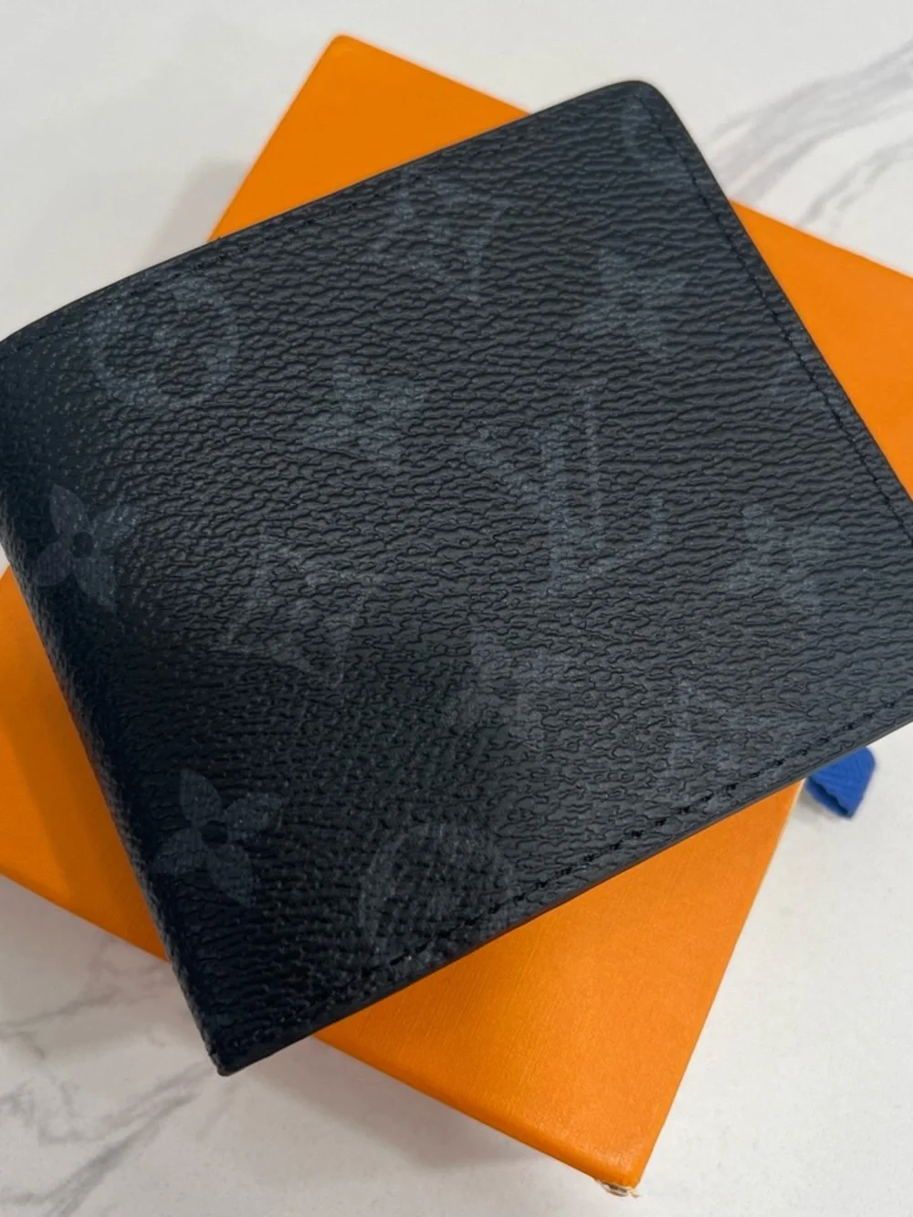 Louis Vuitton Black Monogram Canvas Bifold Card & Key Holder
